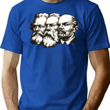 Marx Engels And Lenin T-Shirt for Men & Women, T-Shirts Graphic Tee - Blue