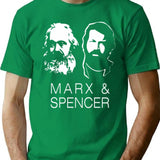 Marx Spencer Vintage T-Shirt for Men & Women, T-Shirts Graphic Tee - Green