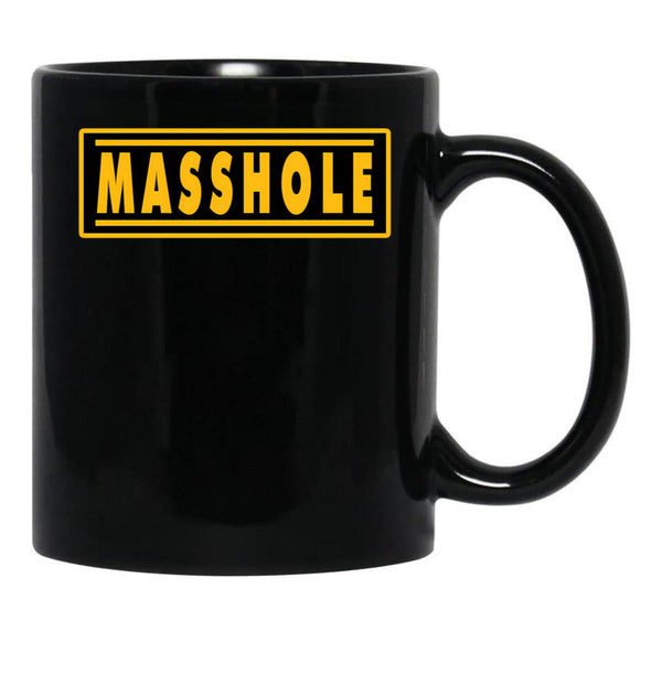Masshole Black Coffee Mug, Gift Coffee Mug - Black