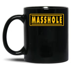 Masshole Black Coffee Mug, Gift Coffee Mug
