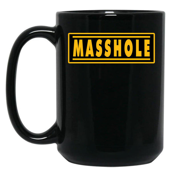 Masshole Black Coffee Mug, Gift Coffee Mug - Black