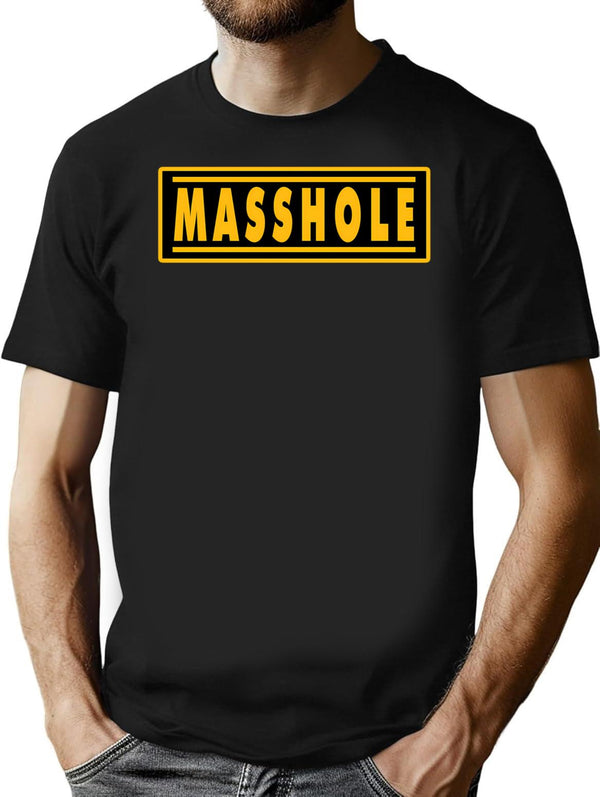 Masshole Premium Heavyweight Cotton T-Shirt - Black