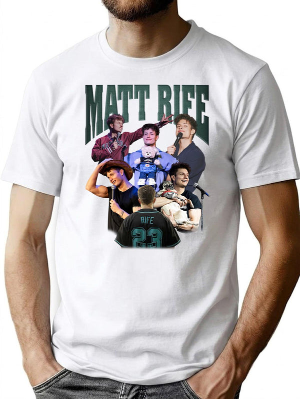 Matt Rife Premium Heavyweight Cotton T-Shirt - White