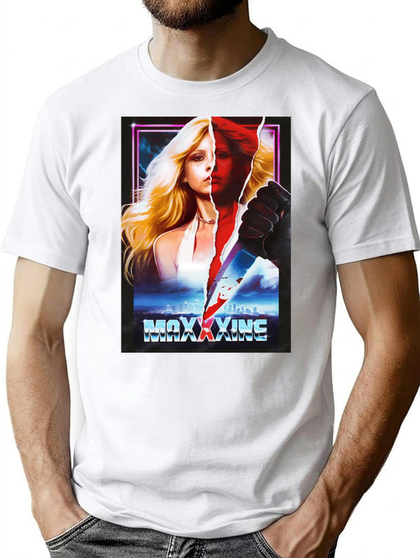 Maxxxine T-Shirt for Men & Women, T-Shirts Graphic Tee - White