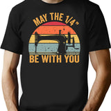 May The 14 Be With You Sewing Machine Quilting Vintage Funny Womens T-Shirt T-Shirt for Men & Women, T-Shirts Graphic Tee - Black