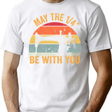 May The 14 Be With You Sewing Machine Quilting Vintage Funny Womens T-Shirt T-Shirt for Men & Women, T-Shirts Graphic Tee - White