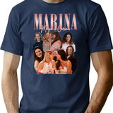 Maya And Carina Retro Vintage T-Shirt for Men & Women, T-Shirts Graphic Tee - Navy