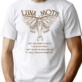 Maya Hawke'S Luna Moth Lyrics Art T-Shirt for Men & Women, T-Shirts Graphic Tee - White