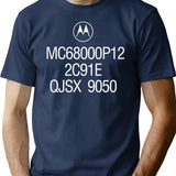 Mc68000 T-Shirt T-Shirt for Men & Women, T-Shirts Graphic Tee - Navy