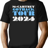 Mccartney Got Back Tour 2024 T-Shirt for Men & Women, T-Shirts Graphic Tee - Black