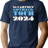 Mccartney Got Back Tour 2024 T-Shirt for Men & Women, T-Shirts Graphic Tee - Navy