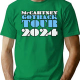 Mccartney Got Back Tour 2024 T-Shirt for Men & Women, T-Shirts Graphic Tee - Green