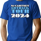 Mccartney Got Back Tour 2024 T-Shirt for Men & Women, T-Shirts Graphic Tee - Blue