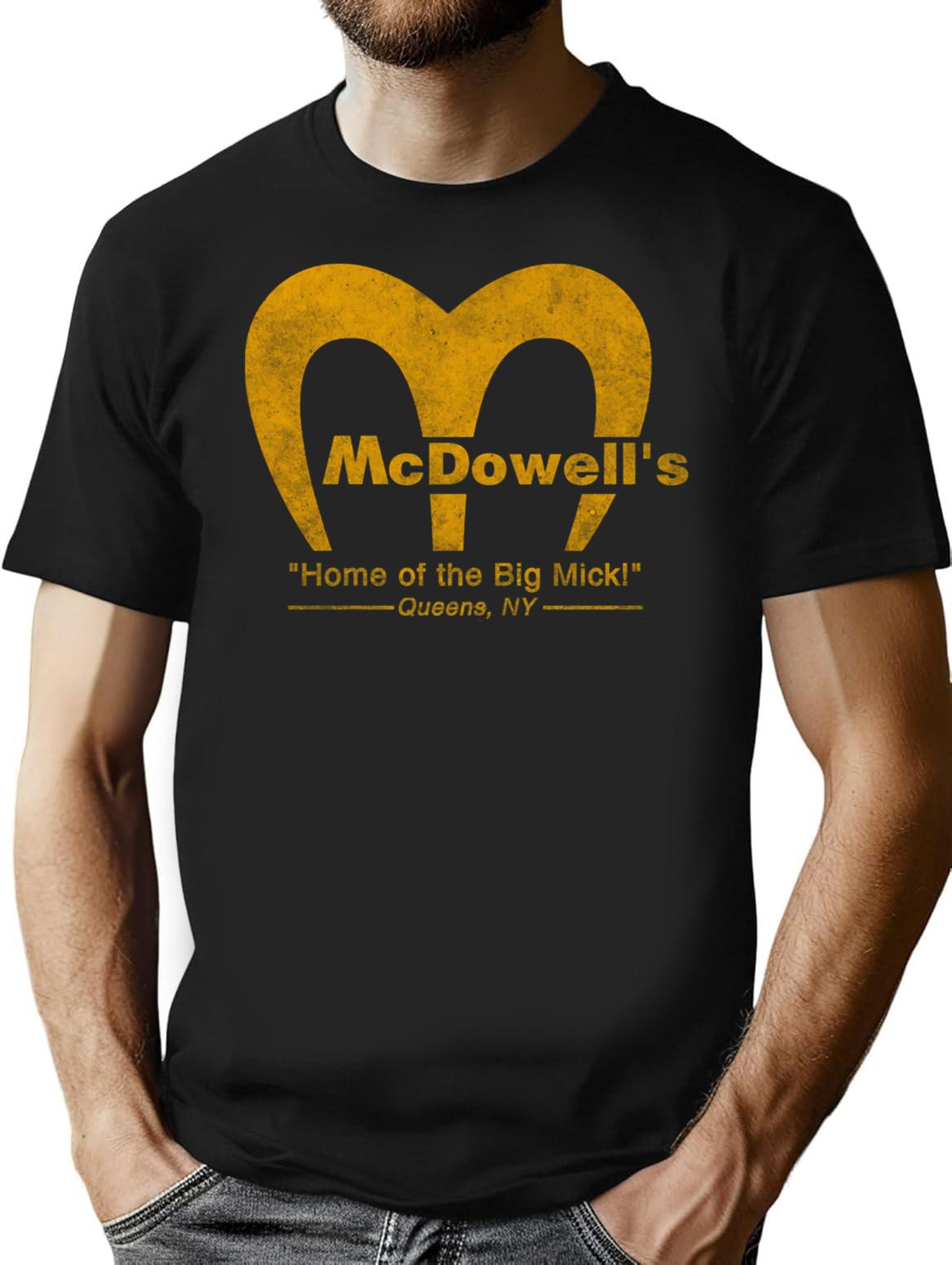 Mcdowell'S Vintage Retro T-Shirt for Men & Women, T-Shirts Graphic Tee - Black