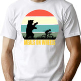 Meals On Wheels T-Shirt for Men & Women, T-Shirts Graphic Tee - White