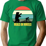Meals On Wheels T-Shirt for Men & Women, T-Shirts Graphic Tee - Green