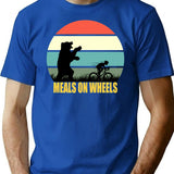 Meals On Wheels T-Shirt for Men & Women, T-Shirts Graphic Tee - Blue