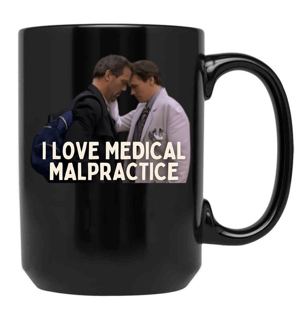 Medical Malpractice Hilson Black Coffee Mug, Gift Coffee Mug