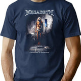 Megarock City (2) T-Shirt for Men & Women, T-Shirts Graphic Tee - Navy