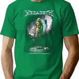 Megarock City (2) T-Shirt for Men & Women, T-Shirts Graphic Tee - Green