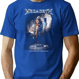 Megarock City (2) T-Shirt for Men & Women, T-Shirts Graphic Tee - Blue