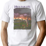 Megarock City (3) T-Shirt for Men & Women, T-Shirts Graphic Tee - White