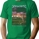 Megarock City (3) T-Shirt for Men & Women, T-Shirts Graphic Tee - Green