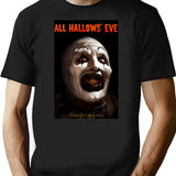 Men Women All Hallows Eve Terrifier Art The Clown Horror Film Funny Men Fan T-Shirt for Men & Women, T-Shirts Graphic Tee - Black