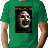 Men Women All Hallows Eve Terrifier Art The Clown Horror Film Funny Men Fan T-Shirt for Men & Women, T-Shirts Graphic Tee - Green