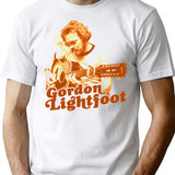 Mens Funny Gordon Lightfoot Gift For Music Fans T-Shirt for Men & Women, T-Shirts Graphic Tee - White