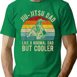 Mens Retro Jiu-Jitsu Dad Shirt Bjj Men Father Vintage T-Shirt T-Shirt for Men & Women, T-Shirts Graphic Tee - Green