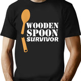 Mens Wooden Spoon Survivor T-Shirt Italian Filipino Pride T-Shirt for Men & Women, T-Shirts Graphic Tee - Black