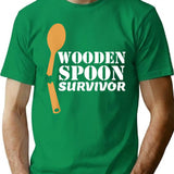Mens Wooden Spoon Survivor T-Shirt Italian Filipino Pride T-Shirt for Men & Women, T-Shirts Graphic Tee - Green