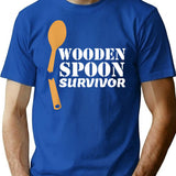 Mens Wooden Spoon Survivor T-Shirt Italian Filipino Pride T-Shirt for Men & Women, T-Shirts Graphic Tee - Blue
