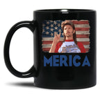 Merica Black Coffee Mug