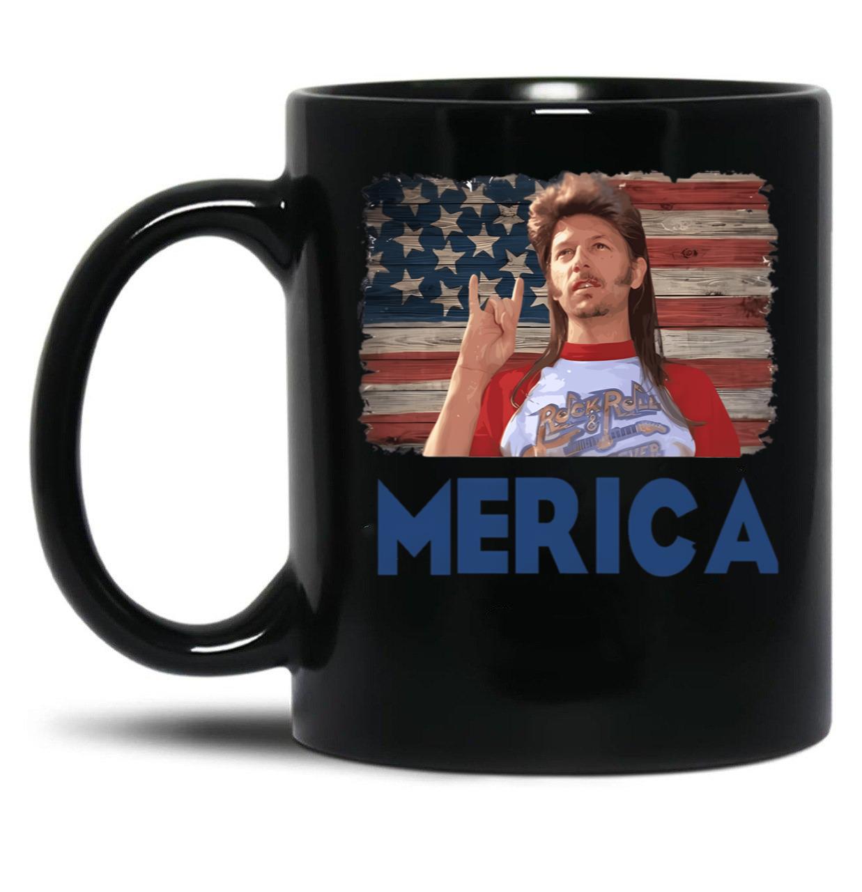 Merica Black Coffee Mug