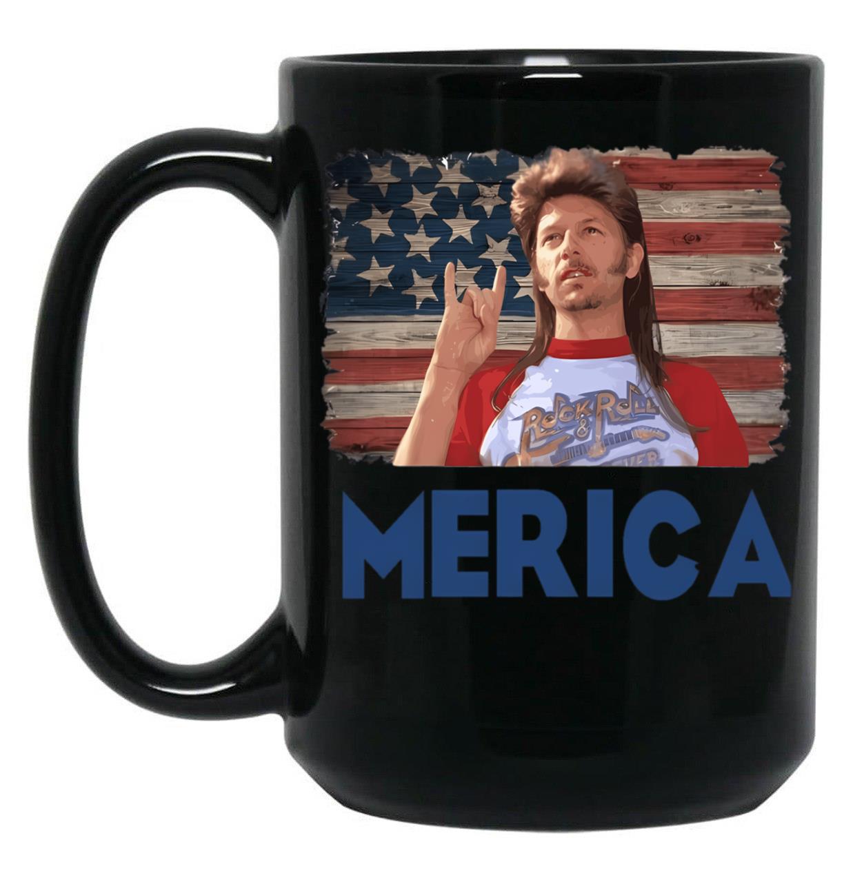 Merica Black Coffee Mug