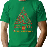 Merry Christmas Australia T-Shirt for Men & Women, T-Shirts Graphic Tee - Green