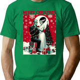 Merry Christmas The Lovers T-Shirt for Men & Women, T-Shirts Graphic Tee - Green