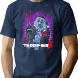 Merry Christmast Terrifier Classic Retro T-Shirt for Men & Women, T-Shirts Graphic Tee - Navy