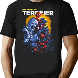Merry Christmast With Terrifier T-Shirt for Men & Women, T-Shirts Graphic Tee - Black