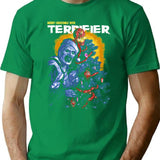 Merry Christmast With Terrifier T-Shirt for Men & Women, T-Shirts Graphic Tee - Green