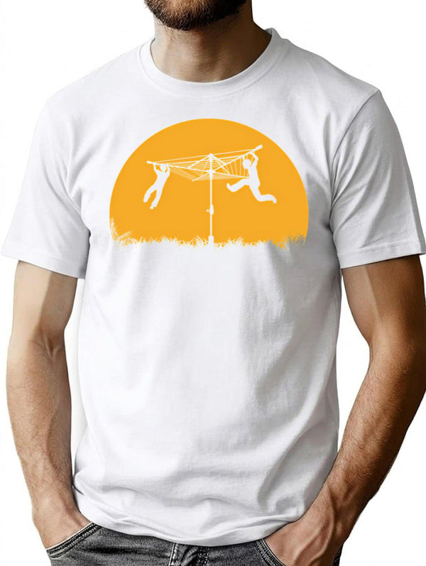 Merry Go Sunset T-Shirt for Men & Women, T-Shirts Graphic Tee - White