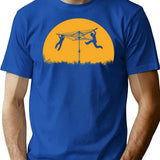 Merry Go Sunset T-Shirt for Men & Women, T-Shirts Graphic Tee - Blue