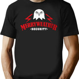 Merryweather Security Private Military Company Pmc Weathered Effect Logo From Los Santos San Andreas T-Shirt for Men & Women, T-Shirts Graphic Tee - Black