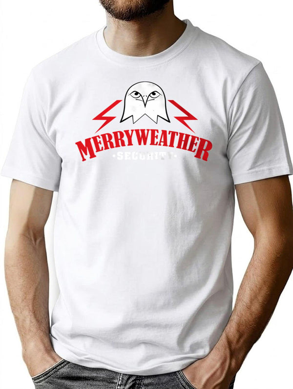 Merryweather Security Private Military Company Pmc Weathered Effect Logo From Los Santos San Andreas T-Shirt for Men & Women, T-Shirts Graphic Tee - White
