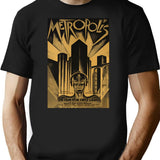 Metropolis Fritz Lang 1926 - Vintage Movie Poster Bw Classic T-Shirt for Men & Women, T-Shirts Graphic Tee - Black