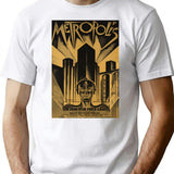 Metropolis Fritz Lang 1926 - Vintage Movie Poster Bw Classic T-Shirt for Men & Women, T-Shirts Graphic Tee - White