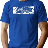 Mezzanine T-Shirt for Men & Women, T-Shirts Graphic Tee - Blue