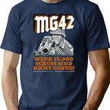 Mg42 T-Shirt for Men & Women, T-Shirts Graphic Tee - Navy